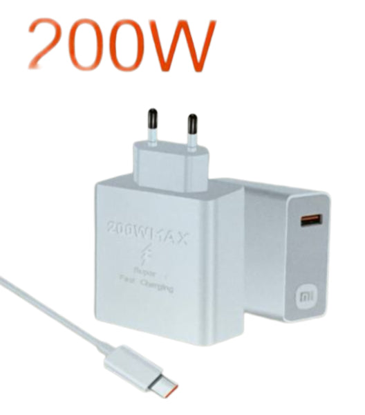 Chargeur HyperRapide Xiaomi 200W : Type-C