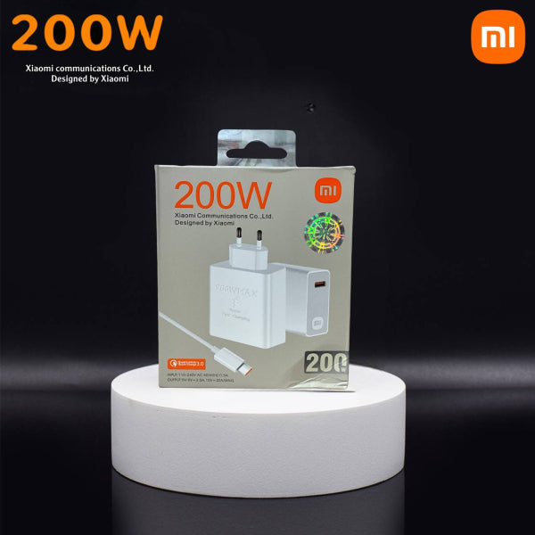 Chargeur HyperRapide Xiaomi 200W : Type-C