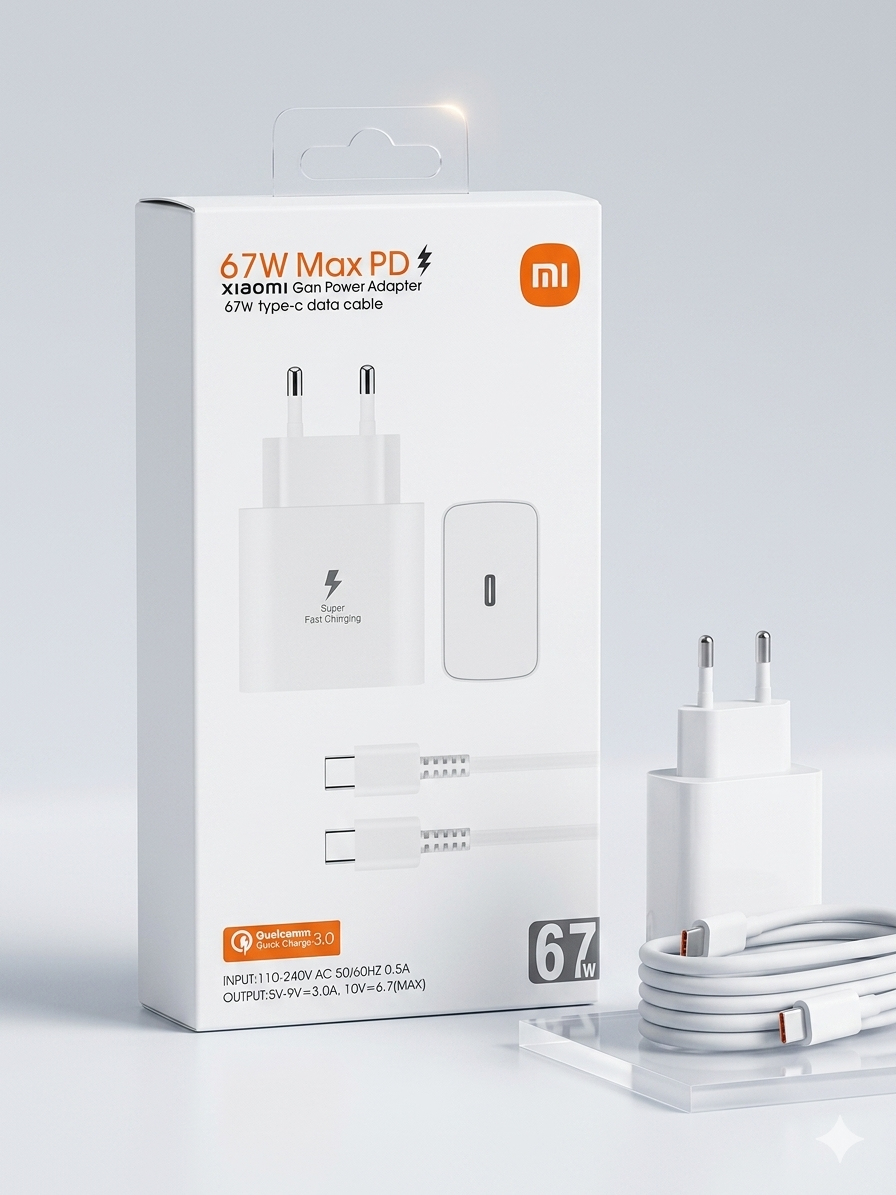 Chargeur HyperRapide Xiaomi 67W : Type-C