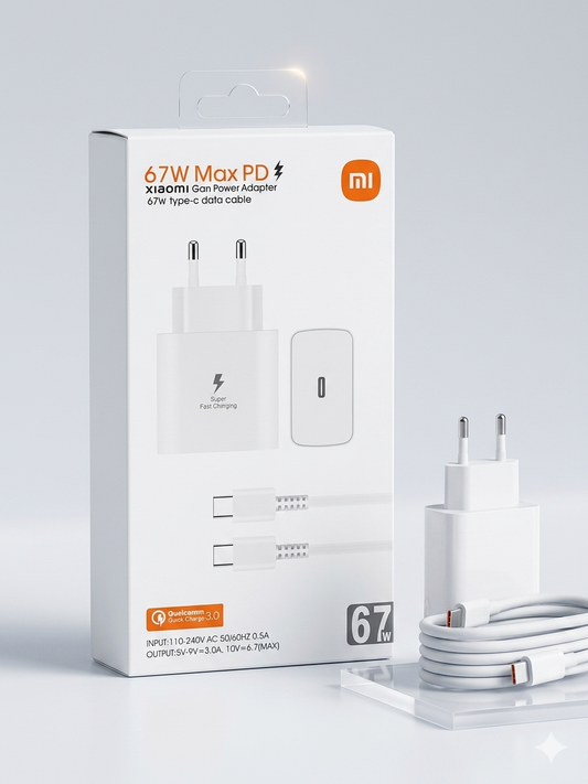 Chargeur HyperRapide Xiaomi 67W : Type-C